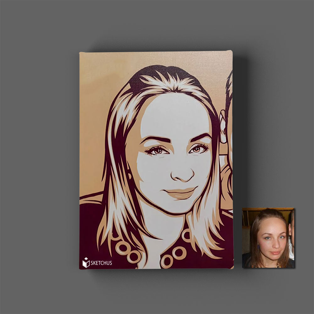 Pop art portrait paintings on canvas buy pictures - pop art from photos